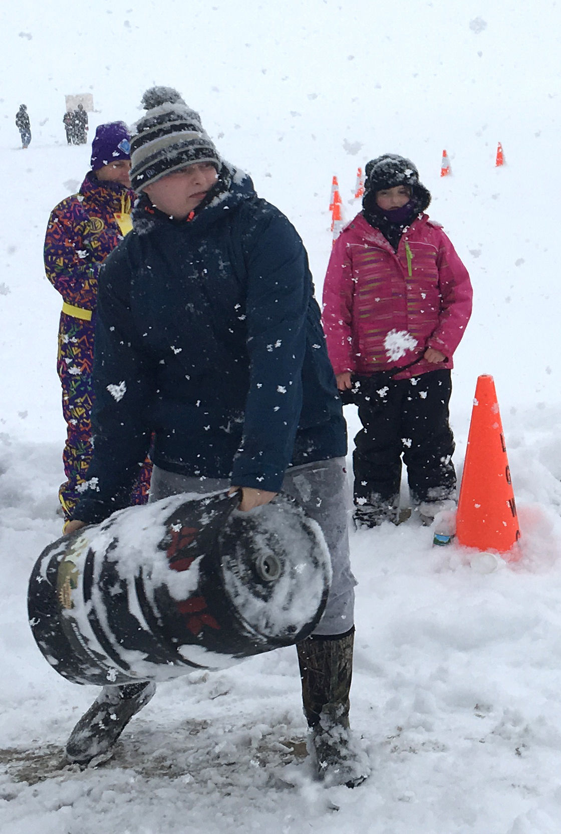 Keg tossing